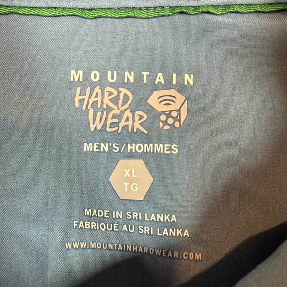 Mountain Hardwear Men's Long Sleeve Button Up Shirt Blue XL Outdoor Performance - Picture 4 of 7